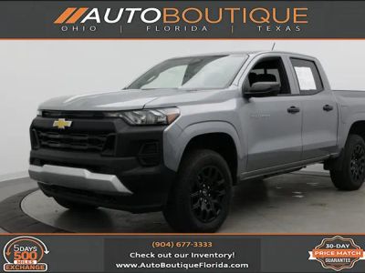 2025 Chevrolet Colorado 2WD Work Truck in Sterling Gray Metallic — front three-quarter view