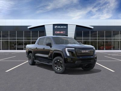 2026 GMC Sierra EV Elevation Standard Range in Onyx Black — front three-quarter view