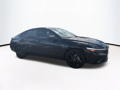 2026 Hyundai ELANTRA SEL Sport in Black — front three-quarter view