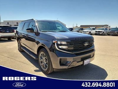 2026 Ford Expedition Max Platinum in Dark Matter Gray Metallic — front three-quarter view