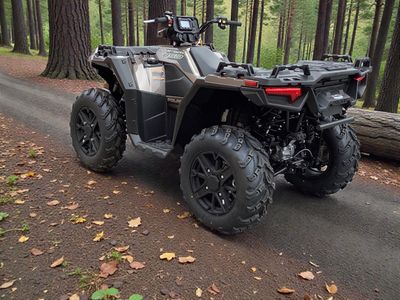 2026 Polaris Sportsman 850 Premium — rear three-quarter view