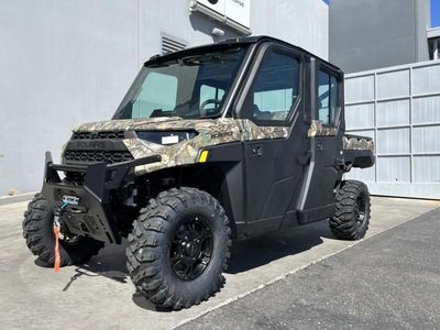 2026 Polaris Ranger Crew XP 1000 NorthStar Edition Ultimate Polaris Pursuit Camo in CAM — front three-quarter view