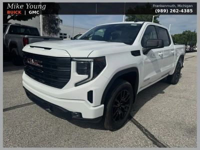 2026 GMC Sierra 1500 Elevation in Summit White — front three-quarter view
