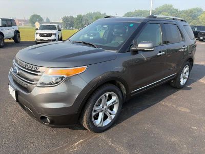 2015 Ford Explorer LIMITED 4X4 in Dark Side Metallic — front three-quarter view