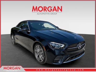 2023 Mercedes-Benz E-Class E 450 in Obsidian Black — front three-quarter view
