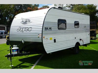 2027 Jayco Jay Flight SLX — rear three-quarter view