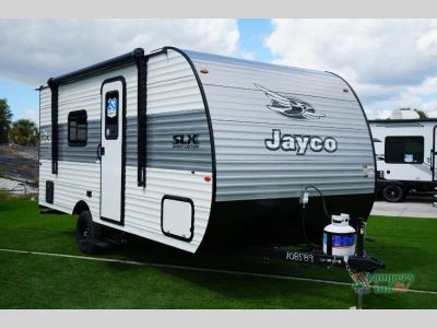 2027 Jayco Jay Flight SLX — front three-quarter view