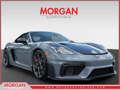 2024 Porsche 718 Spyder RS in Gray — front three-quarter view