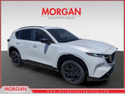 2026 Mazda CX-5 2.5 S Premium Plus in Rhodium White Metallic — front three-quarter view