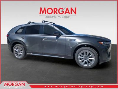 2026 Mazda CX-90 Premium Plus in Machine Gray Metallic — front three-quarter view