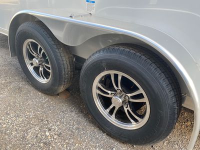 2022 AmeraLite Trailers ATMT716TA2 — rear three-quarter view