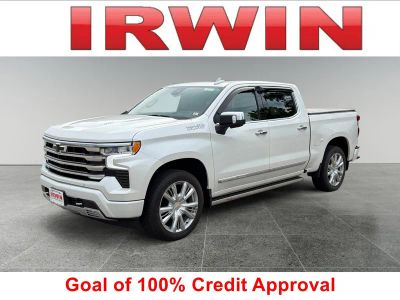 2024 Chevrolet Silverado 1500 High Country in Iridescent Pearl Tricoat — front three-quarter view