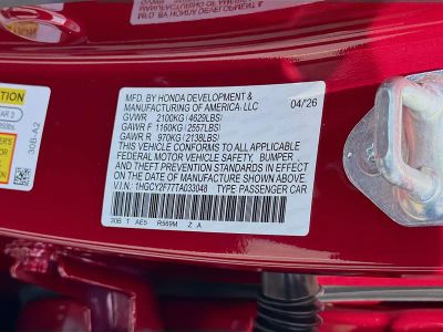 2026 Honda Accord Hybrid — photo 29 view