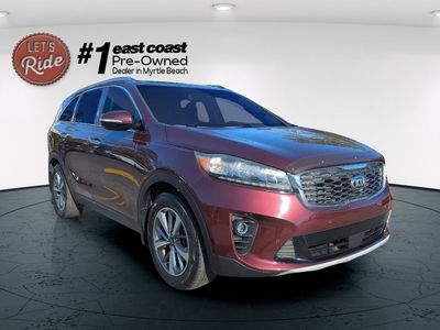 2019 Kia Sorento — rear three-quarter view