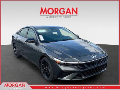 2026 Hyundai ELANTRA SEL Sport in Amazon Gray — front three-quarter view