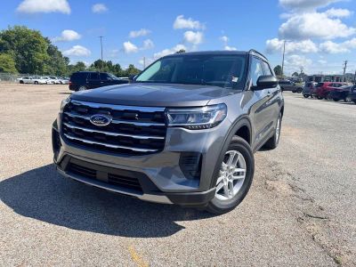2026 Ford Explorer Active in Gray Metallic — front three-quarter view