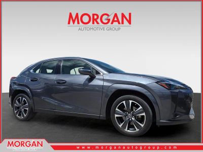 2023 Lexus UX 250h Premium in Gray — front three-quarter view