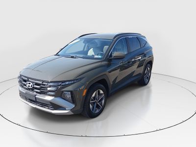 2025 Hyundai Tucson — rear three-quarter view