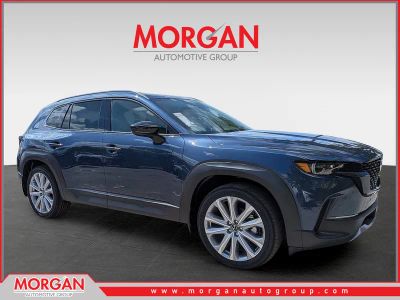 2026 Mazda CX-50 2.5 Turbo Premium Plus in Blue — front three-quarter view
