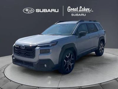 2026 Subaru OUTBACK Touring XT in Ice Silver Metallic — front three-quarter view