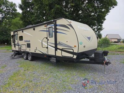 2017 Keystone RV Outback Ultra Lite — rear three-quarter view