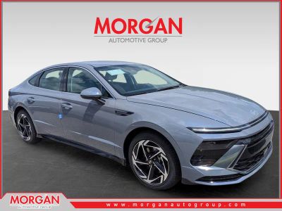 2026 Hyundai SONATA SEL Sport in Transmission Blue — front three-quarter view