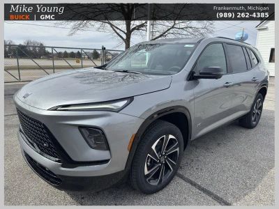 2026 Buick Enclave Sport Touring in Moonstone Gray Metallic — front three-quarter view