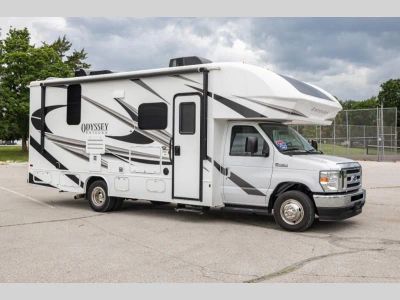 2022 Entegra Coach Odyssey — front three-quarter view