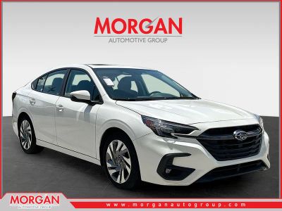 2024 Subaru Legacy Limited in Crystal White Pearl — front three-quarter view