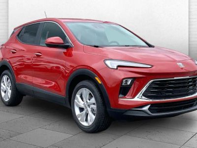 2026 Buick Encore GX Preferred in Brilliant Red — front three-quarter view