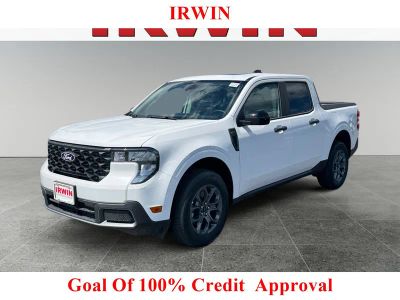 2026 Ford Maverick XLT in White — front three-quarter view