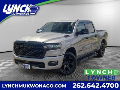 2025 RAM 1500 Big Horn in Billet Silver Metallic Clearcoat — front three-quarter view