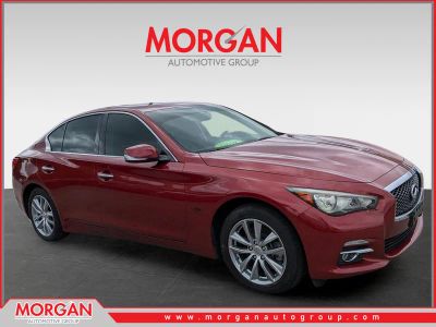 2016 INFINITI Q50 2.0t Premium in Venetian Ruby — front three-quarter view