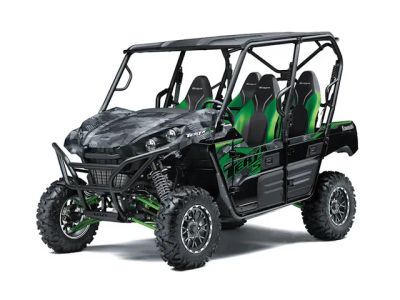 2025 Kawasaki Teryx4™ S LE Cypher Camo Gray — front three-quarter view