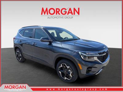 2026 Kia Seltos EX in Gravity Gray — front three-quarter view