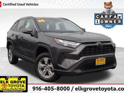 2024 Toyota RAV4 XLE in Gray — front three-quarter view
