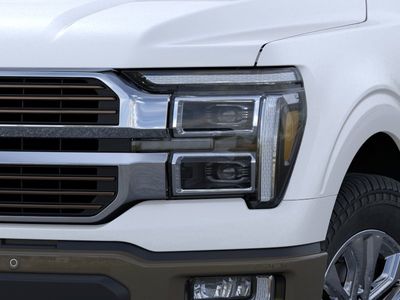 2026 Ford F-150 King Ranch in Star White Metallic Tri-Coat — front three-quarter view