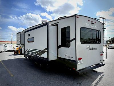 2021 Coachmen Chaparral Lite — rear three-quarter view