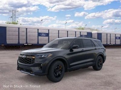 2026 Ford Explorer Tremor® in Agate Black Metallic — front three-quarter view