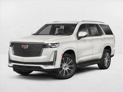 2023 Cadillac Escalade Premium Luxury in Crystal White Tricoat — front three-quarter view