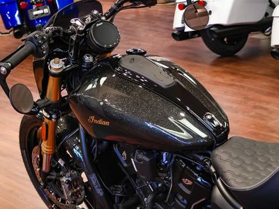2026 Indian Motorcycle 101 Scout Black Crystal with Super Graphite — photo 14 view