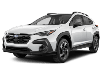2026 Subaru Crosstrek Limited in White — front three-quarter view