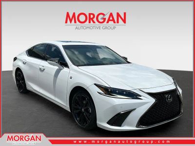 2024 Lexus ES 350 F Sport in White — front three-quarter view