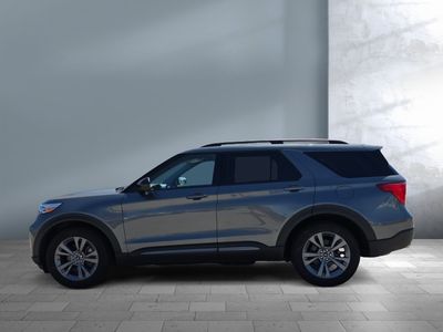 2022 Ford Explorer — rear three-quarter view