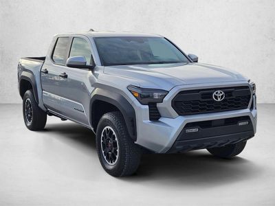 2024 Toyota Tacoma TRD Off Road in Celestial Silver — front three-quarter view