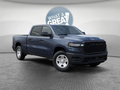 2026 RAM 1500 Tradesman in Forged Blue Metallic Exterior Paint — front three-quarter view