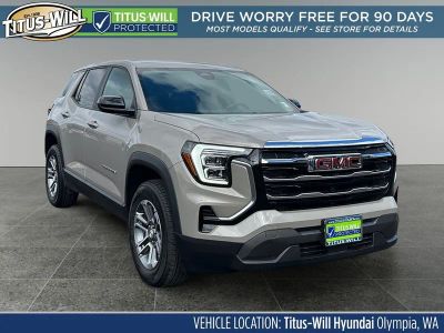 2026 GMC Terrain Elevation in Riverstone Metallic — front three-quarter view