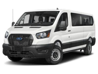 2025 Ford Transit Passenger Wagon XLT in Oxford White — front three-quarter view