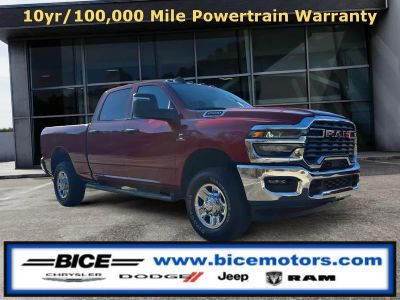2026 RAM Ram 2500 Tradesman Crew Cab 4x4 in Molten Red Pearl-Coat Exterior Paint — front three-quarter view