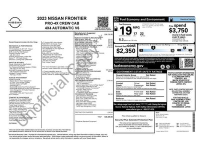 2023 Nissan Frontier PRO-4X — rear three-quarter view